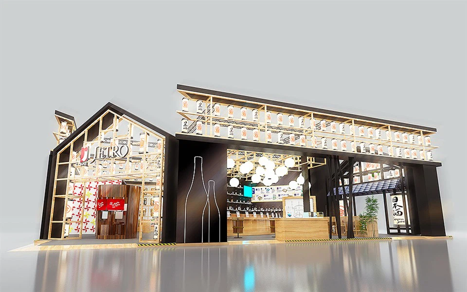 Decoración de stand de exposición en Shanghai